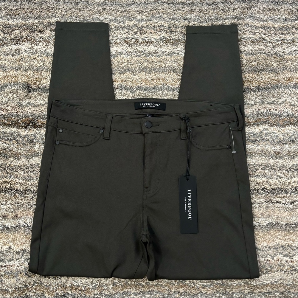 Liverpool Women's Skinny Jeans - Dark Olive